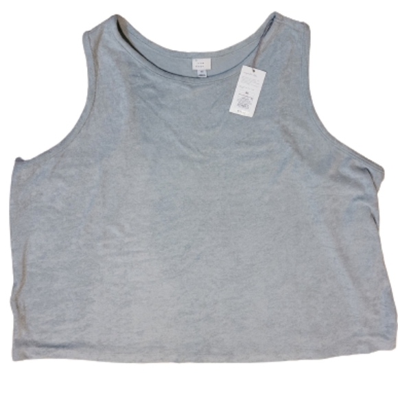NWT A NEW DAY Terry Tank Top, Light Green, Size 4X - Picture 3 of 10